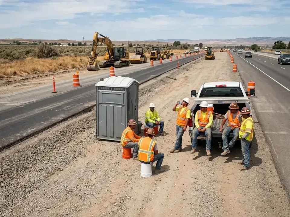 highway-road-construction-crew-007 — frequently asked questions, Porta Potty and Restroom Rentals in Hinton, WV